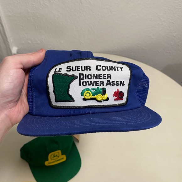 Vintage K Product Farmer Trucker Hat Lot (3) John Deere / Onion / Tractor - Picture 4 of 9